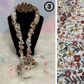 #3 Scrunchie Lanyard / Floral Brown