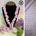 #8 Scrunchie Lanyard / Lilac with White dots
