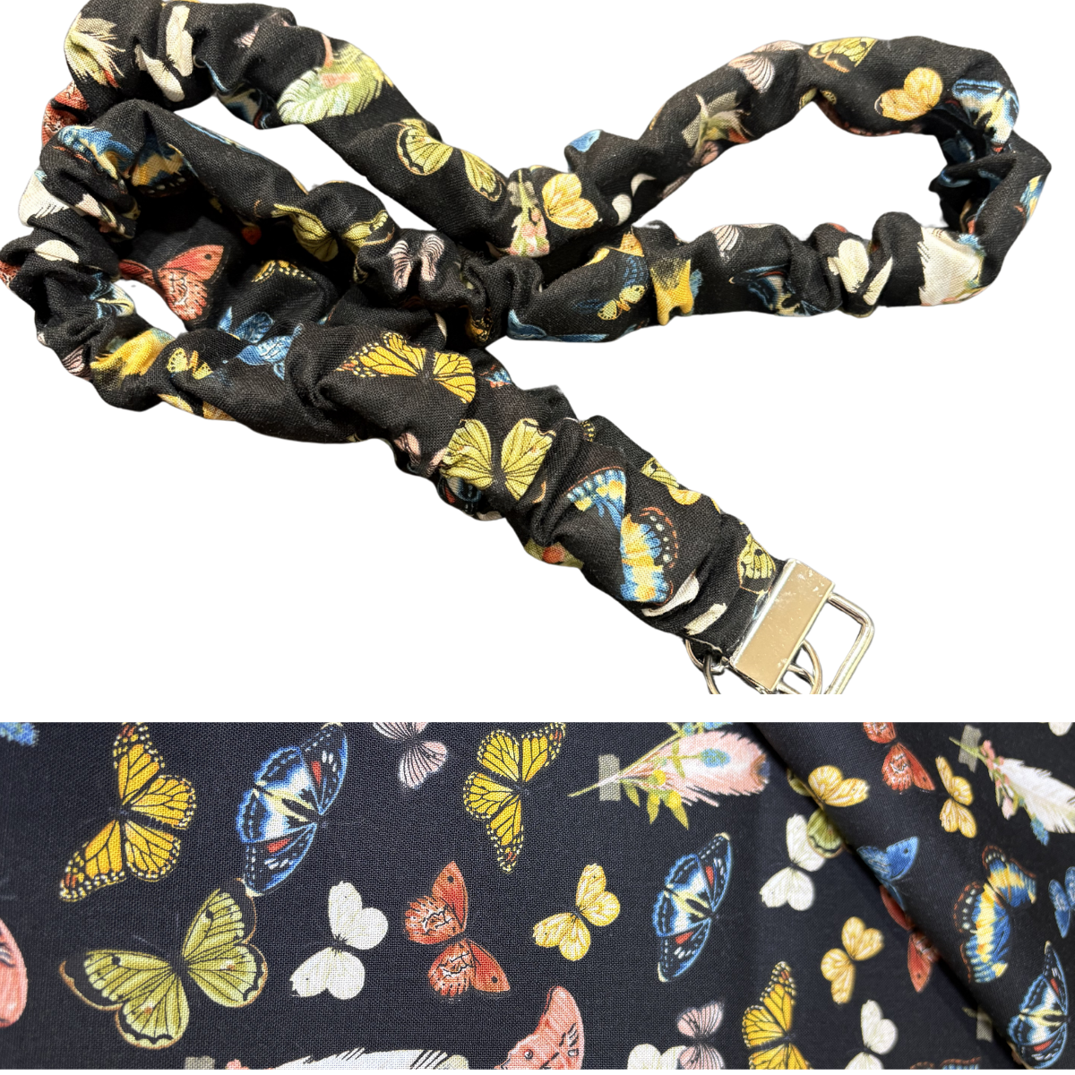 Scrunchie Lanyard / Butterfly black