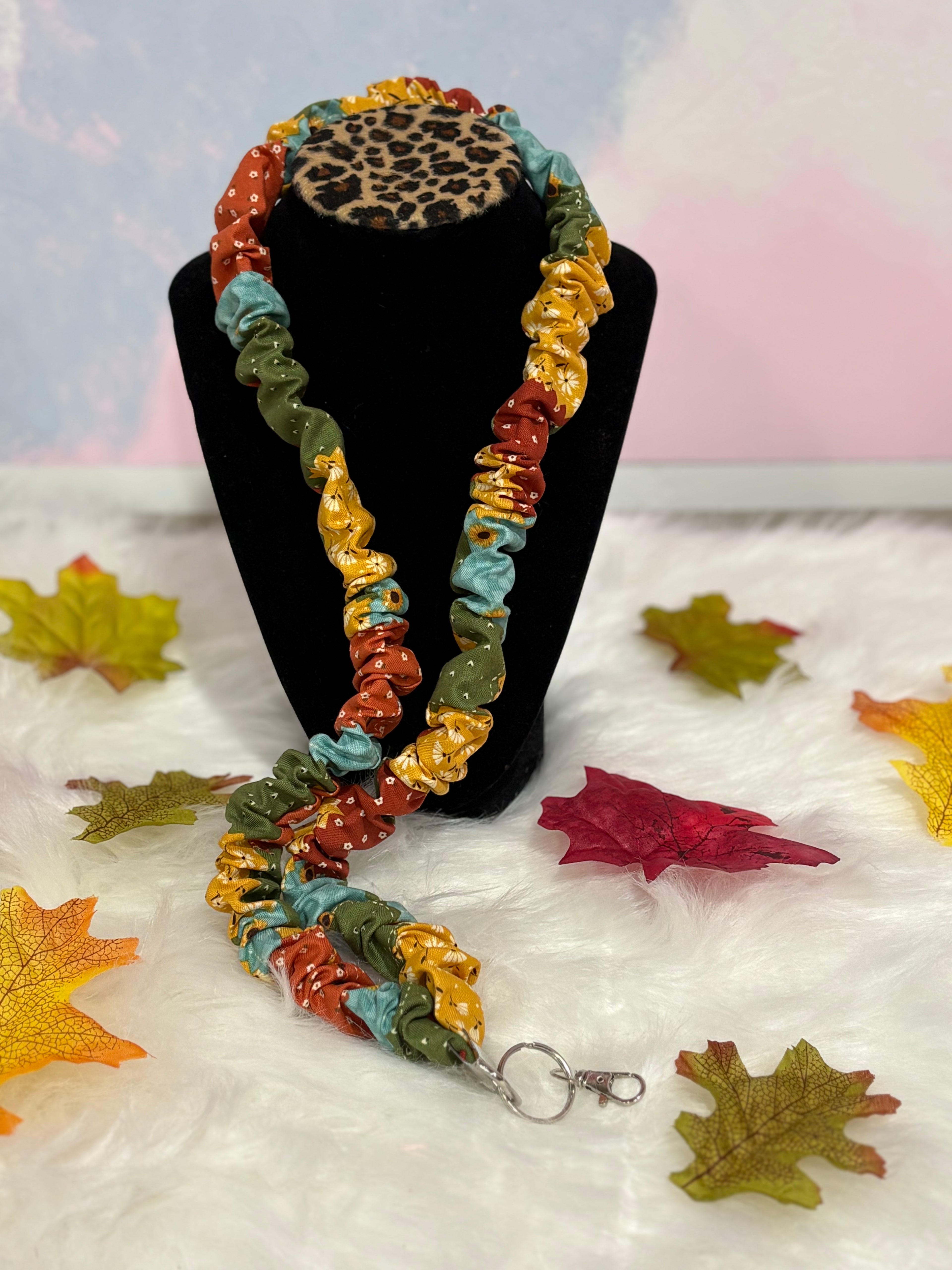 #14 Scrunchie Lanyard / Fall season 4 colors
