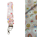 Scrunchie Keychain / Melon Rainbow